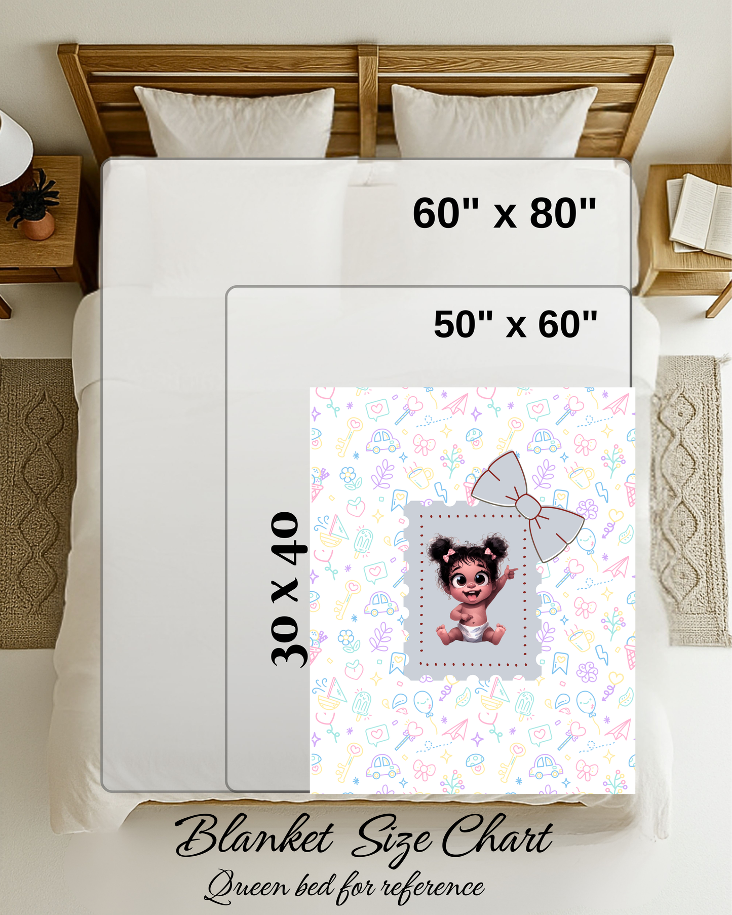 Baby Blanket{30x40} decorative throw blanket, bed blanket, couch blanket, comfy blanket.