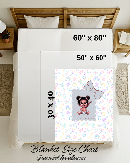 Baby Blanket{30x40} decorative throw blanket, bed blanket, couch blanket, comfy blanket.