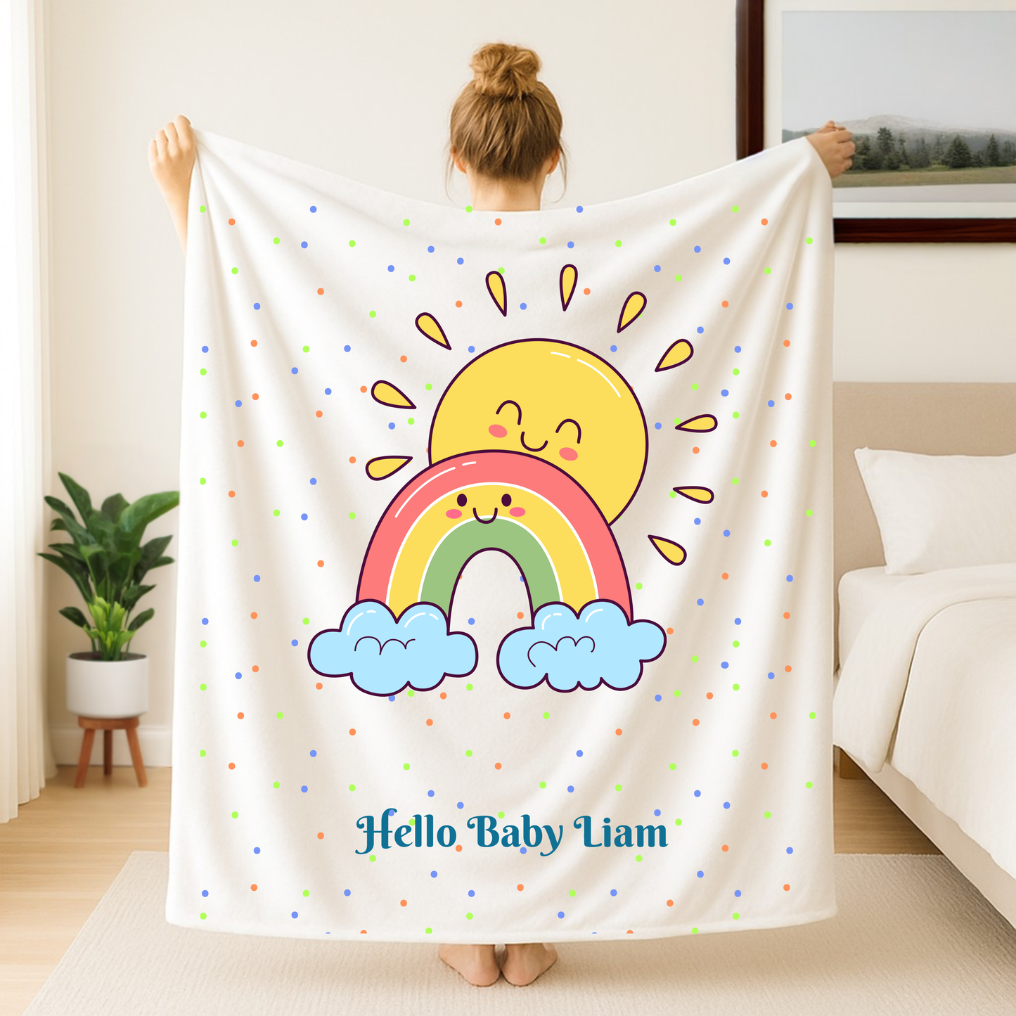 Baby Blanket{30x40} Personalized blankets, custom blankets, blankets with name.