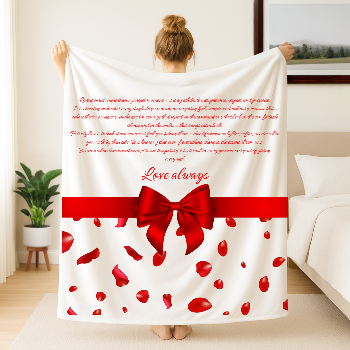Love Velveteen Plush Blanket