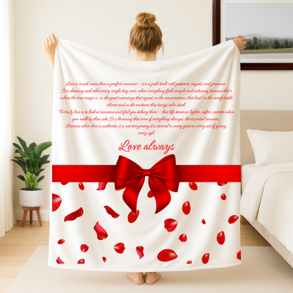 Love Velveteen Plush Blanket