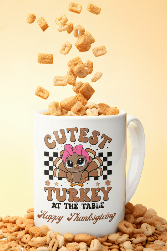 Thanksgiving mug, Turkey mug, Gobble Gobble mug, Friendsgiving mug,
