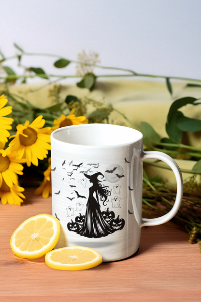 Naughty Little Witch Ceramic Mug, (11oz, 15oz)