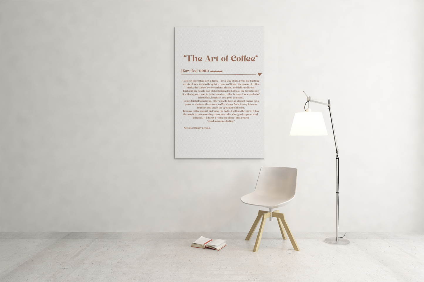 The Art of Coffee Matte Vertical Posters