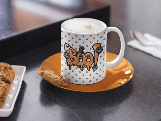 Copy Pumpkin Halloween Ceramic Mug