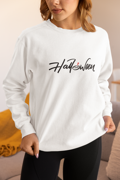 Ghostly Chic Halloween Sweatshirt