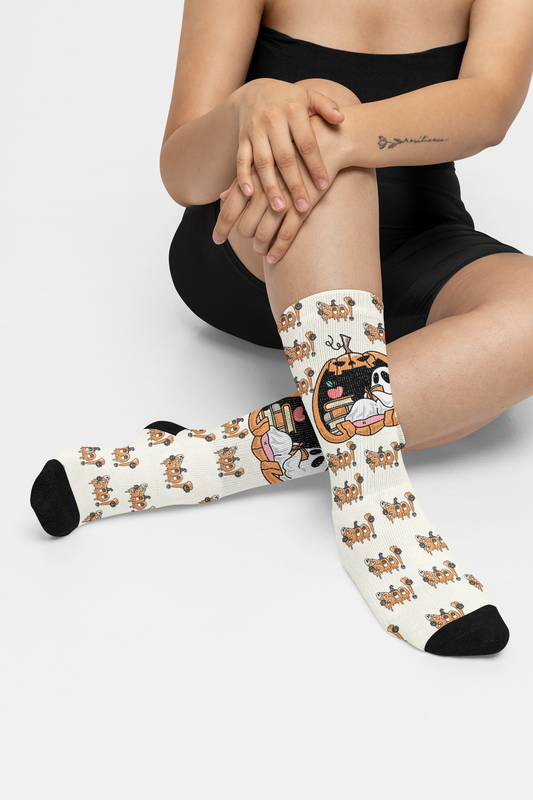 Cozy Pumpkin Season  Crew Socks