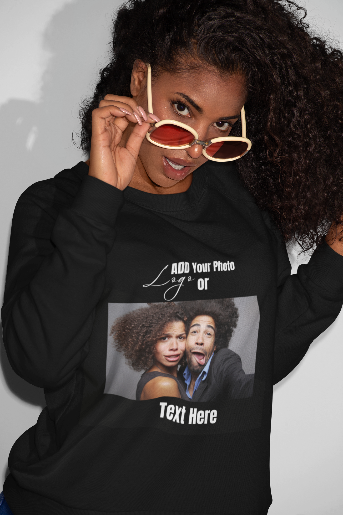 Customizable Sweatshirt – Add Your Photo, Image or Design | Multiple Colors