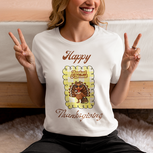 Happy Thanksgiving t-shirt, Seasonal shirt, Gobble Gobble shirt, Friendsgiving shirt.