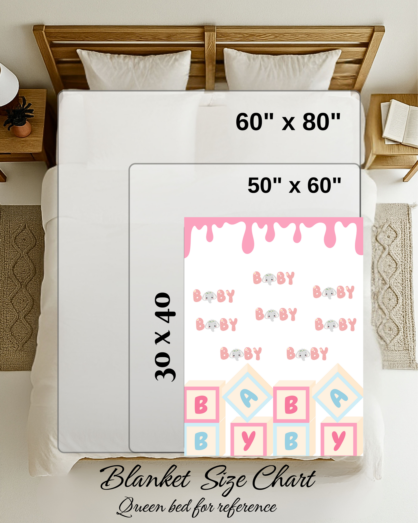 Baby Blanket{30x40} decorative throw blanket, bed blanket, couch blanket, comfy blanket.