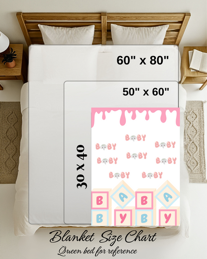 Baby Blanket{30x40} decorative throw blanket, bed blanket, couch blanket, comfy blanket.