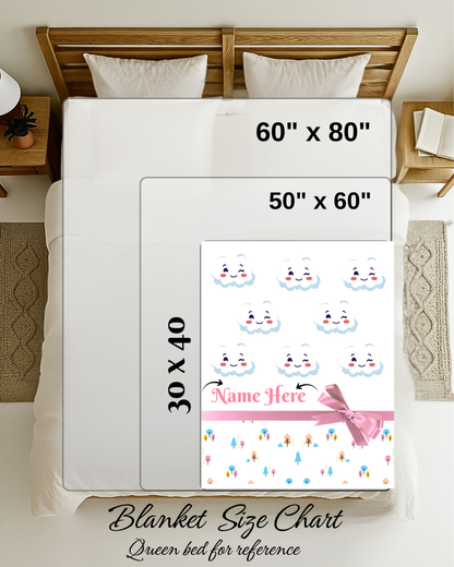 Baby Blanket{30x40}Personalized blankets, custom blankets, blankets with name.