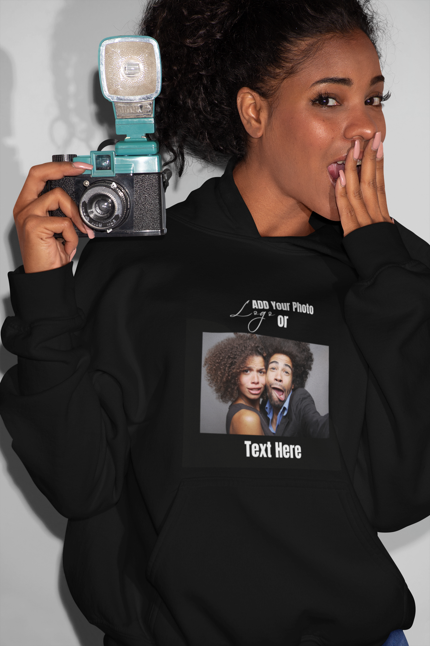 Customizable Unisex Hooded Sweatshirt – Add Your Photo, Image or Design | Multiple Colors