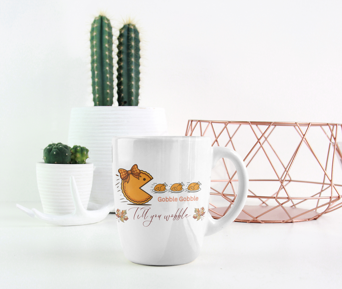 Thanksgiving mug, Turkey mug, Gobble Gobble mug, Friendsgiving mug,