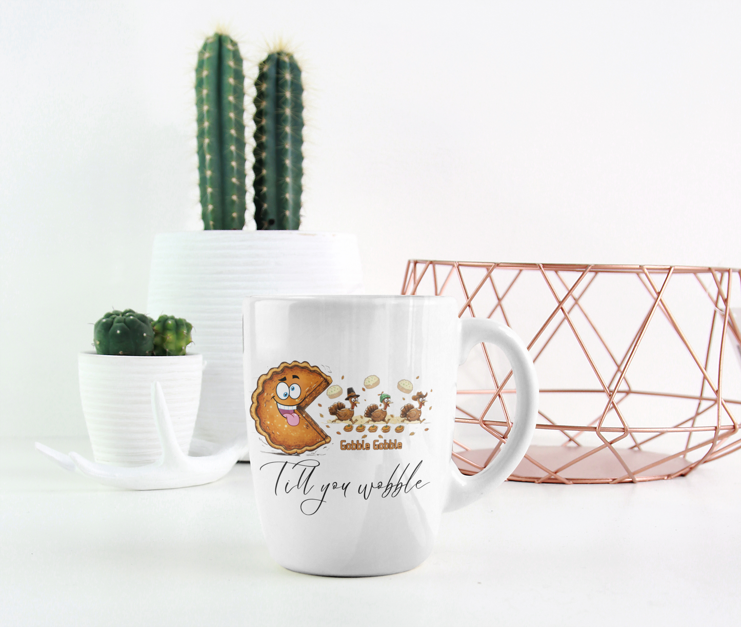 Thanksgiving mug, Turkey mug, Gobble Gobble mug, Friendsgiving mug,