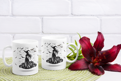 Naughty Little Witch Ceramic Mug, (11oz, 15oz)