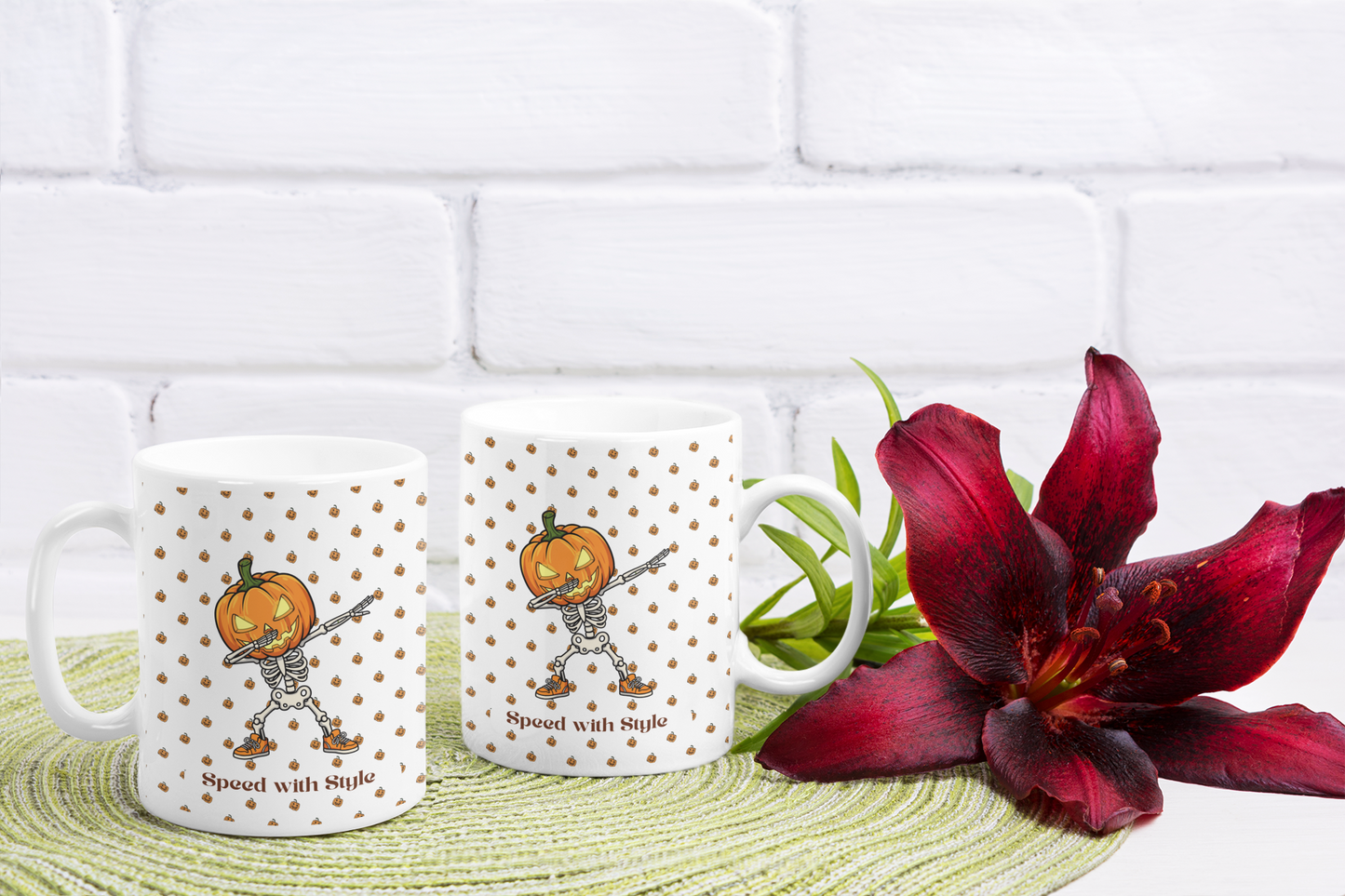 Cozy Pumpkin Halloween Ceramic Mug