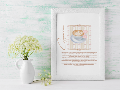 Cappuccino Lover  Coquette Matte Vertical Posters