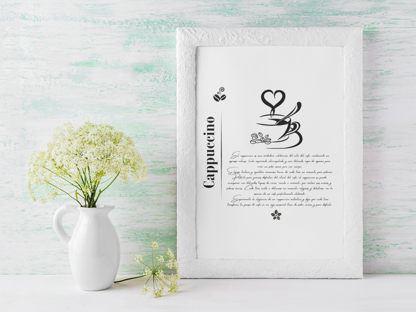 “The Art of Cappuccino” Matte Vertical Posters