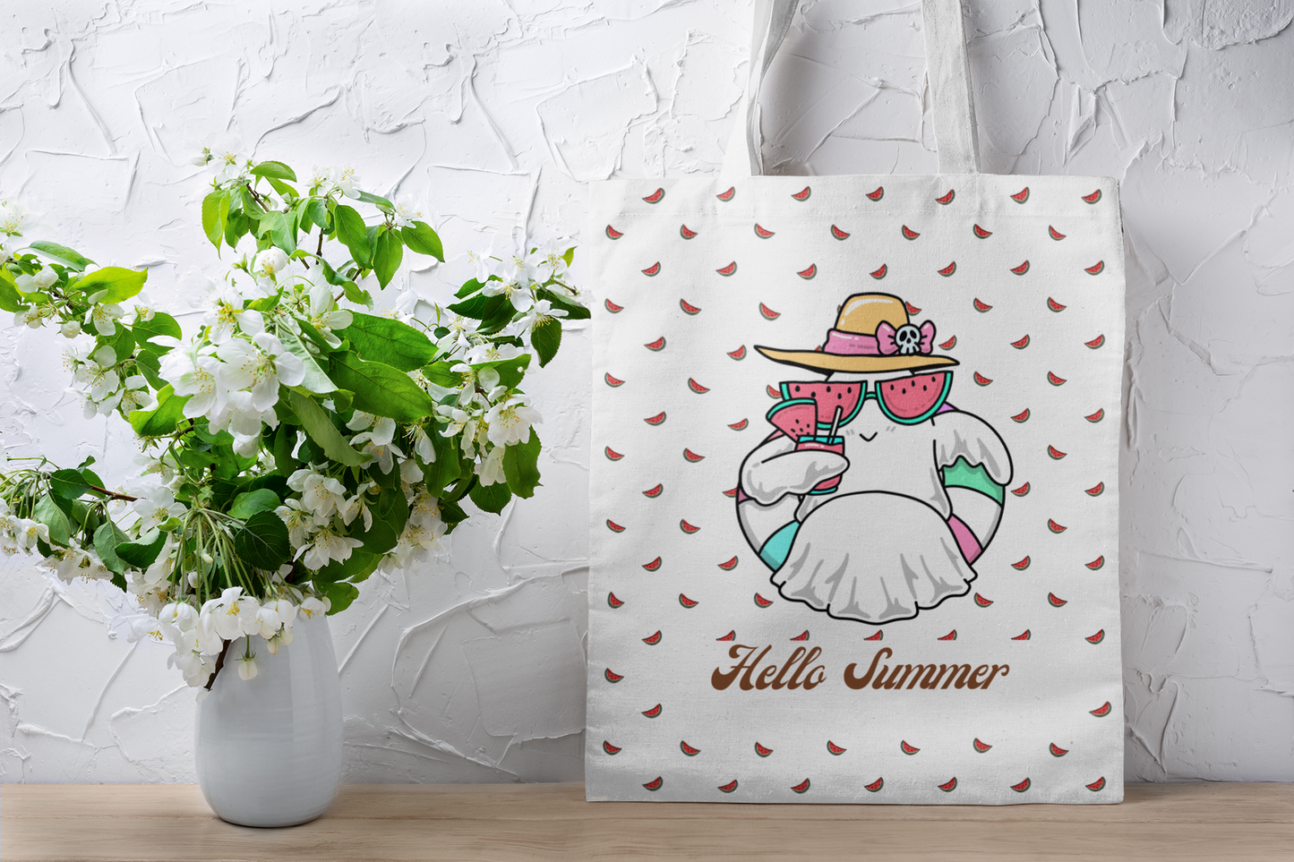 Cozy Hello Summer Tote Bag