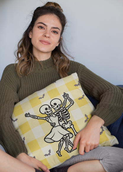 Cozy Skeleton Dance Decor Pillowcase