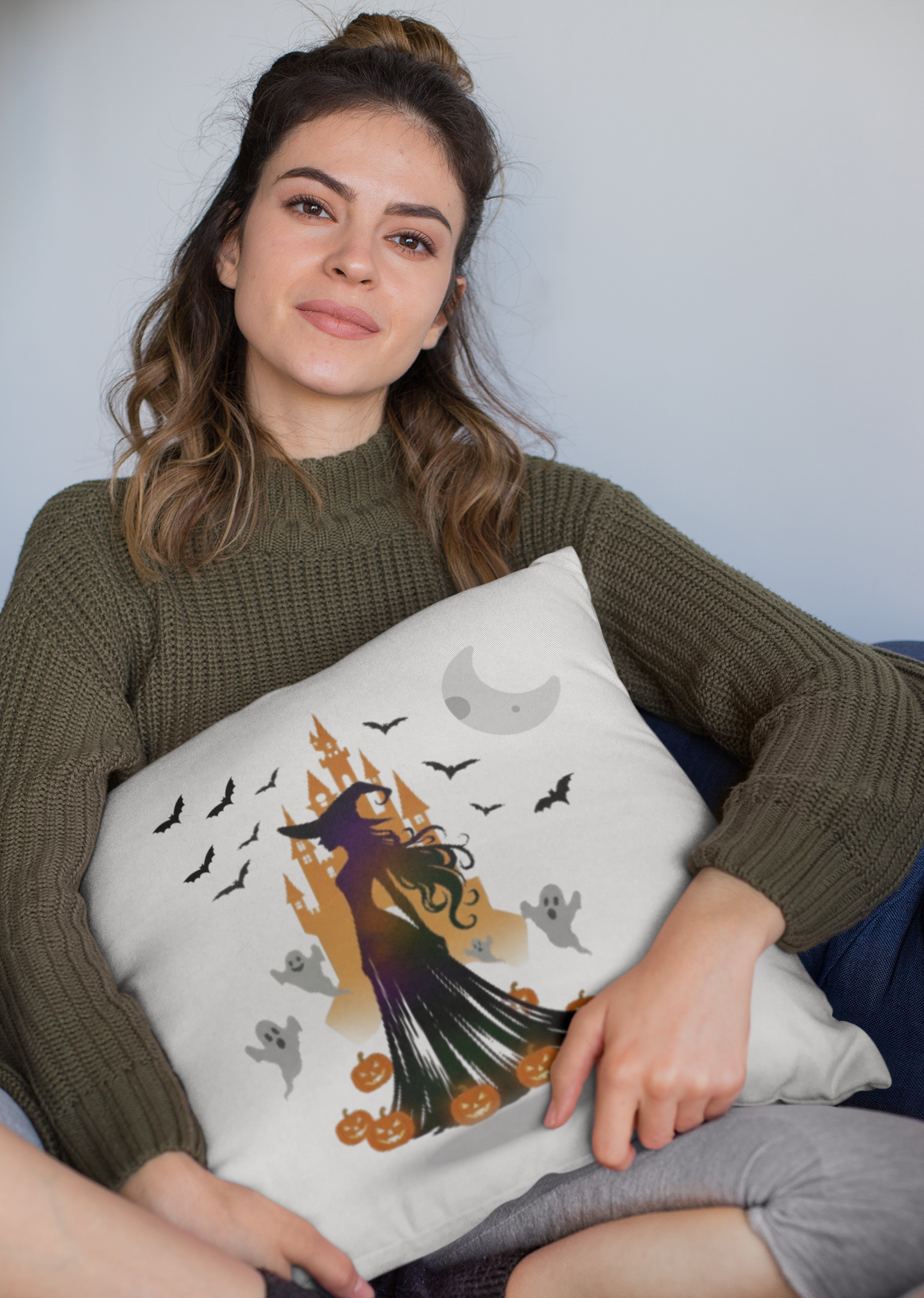 Flirty Witch Pillow Pillowcase