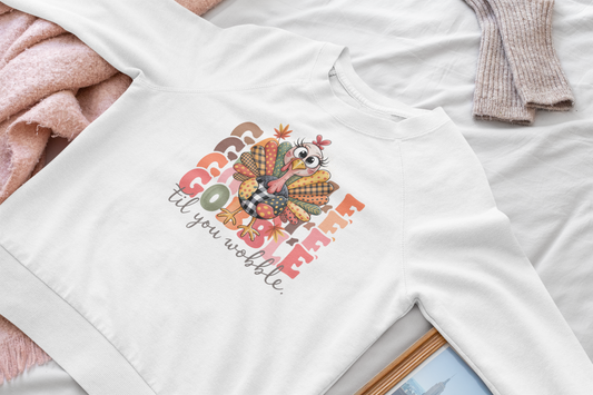 Thanksgiving Sweatshirt, Seasonal Sweatshirt, Gobble Gobble Sweatshirt.