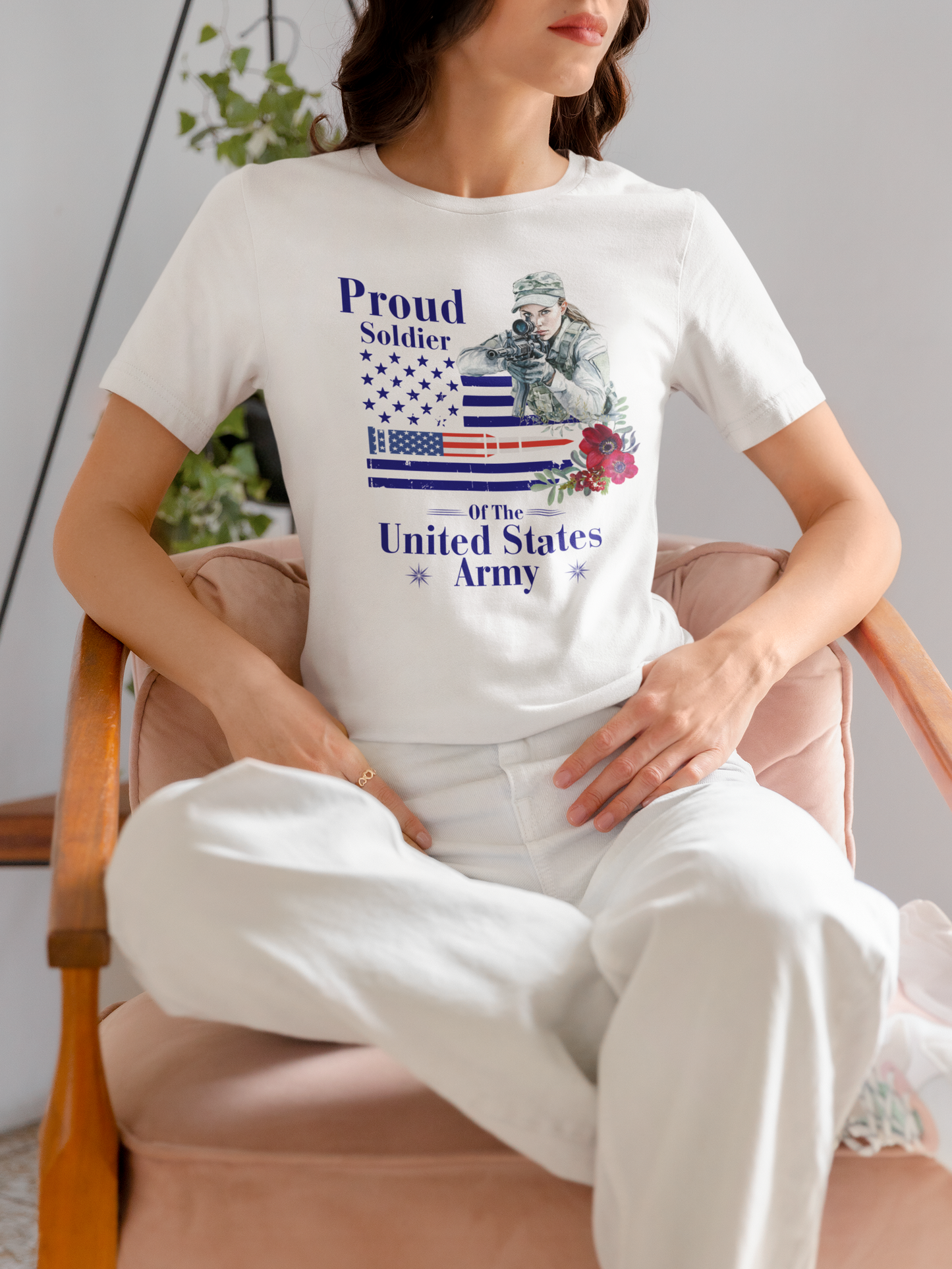 American Woman – Military Heart T-Shirt”