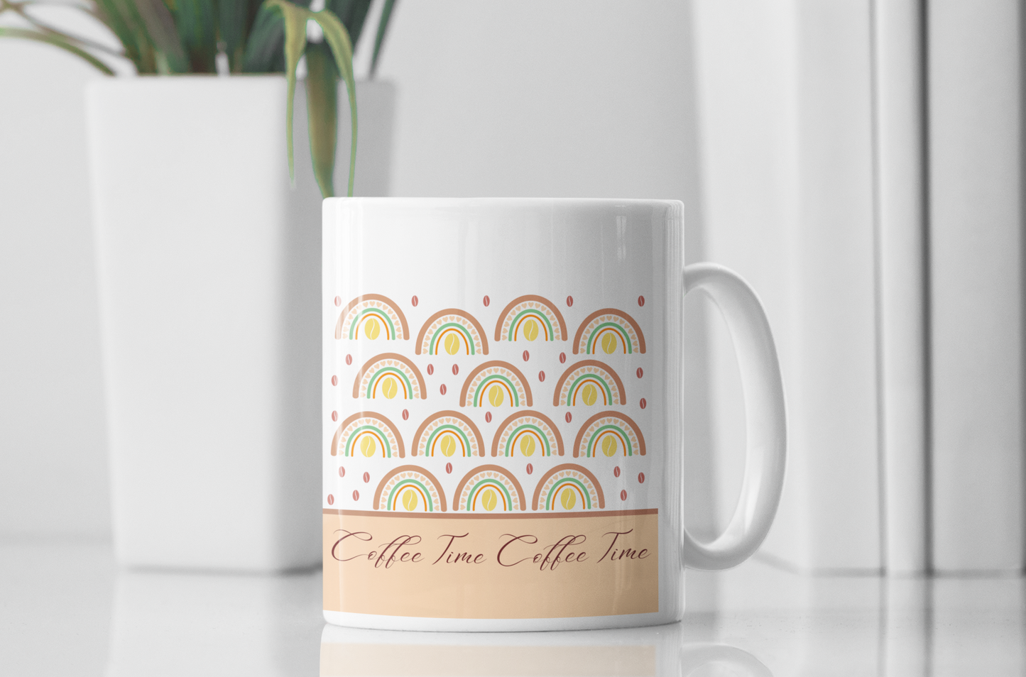 Coffee Rainbow Ceramic Mug
