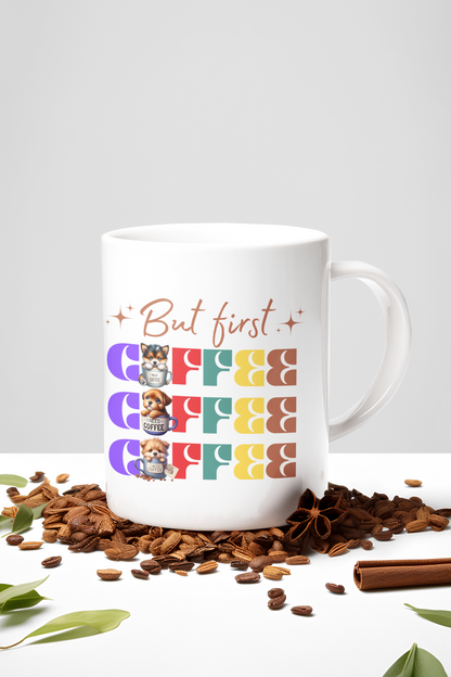 Morning Coffee  Dog  Ceramic Mug