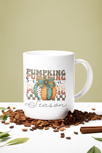 Cute Pumpkin mug, Pumpkin mug, Friendsgiving mug.