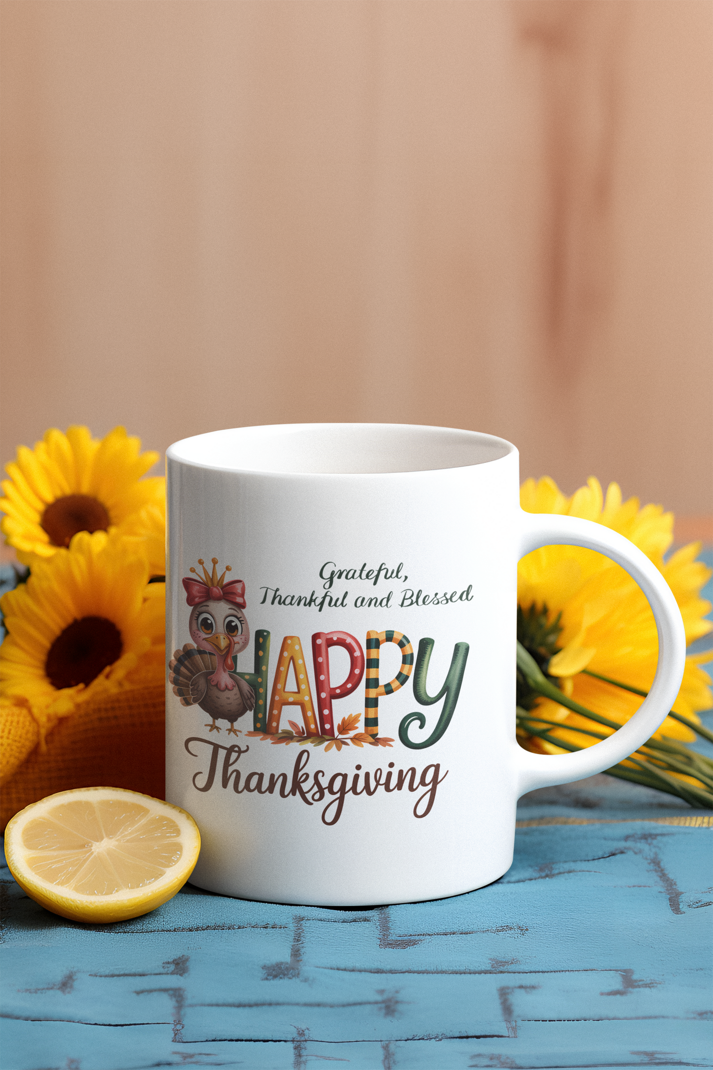 Thanksgiving mug, Turkey mug, Gobble Gobble mug, Friendsgiving mug,