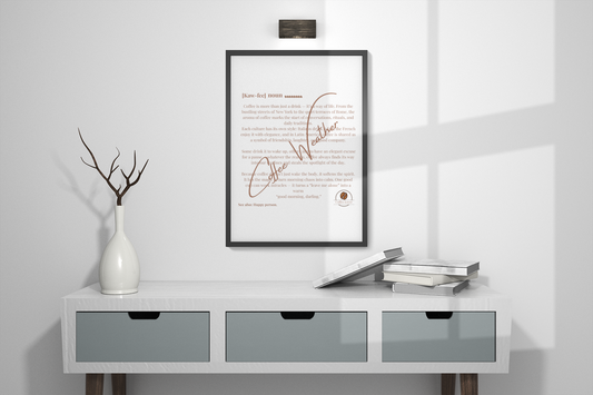 Coffee Weahter Matte Vertical Posters