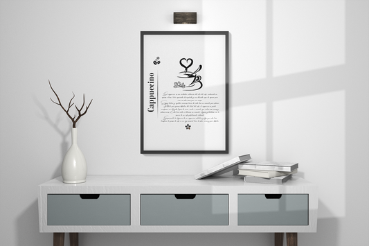 “The Art of Cappuccino” Matte Vertical Posters