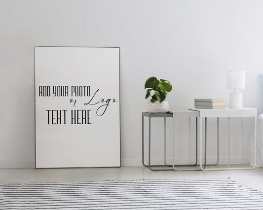 Customizable Posters, Add Your Photo or Design / Color White