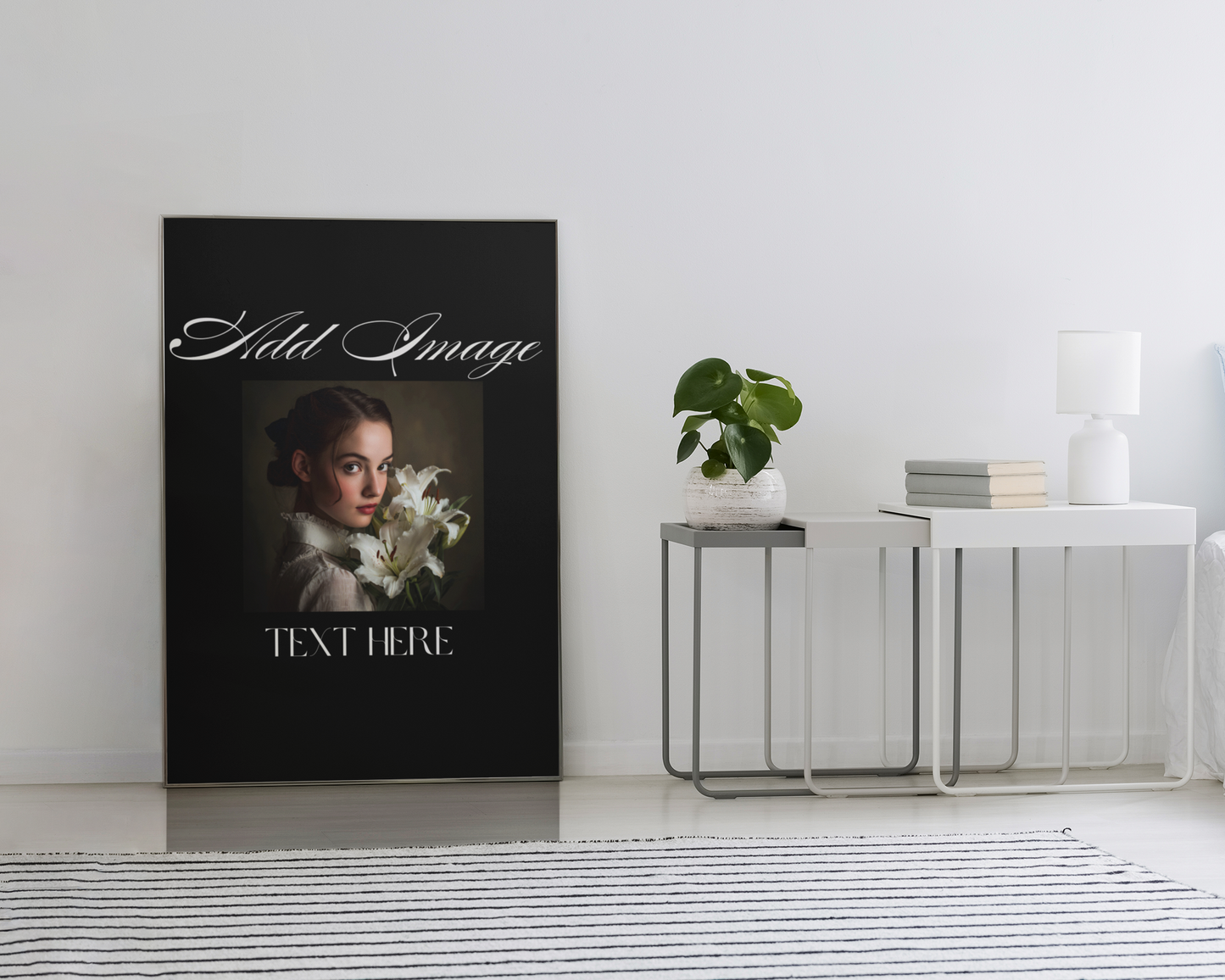 Customizable Posters, Add Your Photo or Design / Color Black