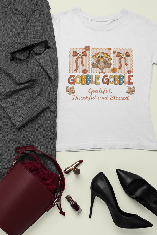Thanksgiving t-shirt, Seasonal shirt, Gobble Gobble shirt, Friendsgiving shirt.
