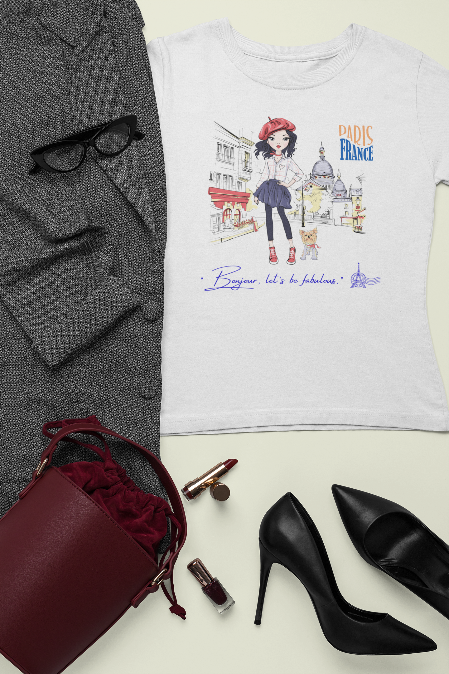Paris Fashion Girl  T-Shirt”