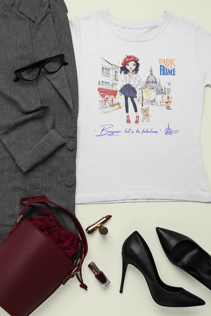 Paris Fashion Girl  T-Shirt”