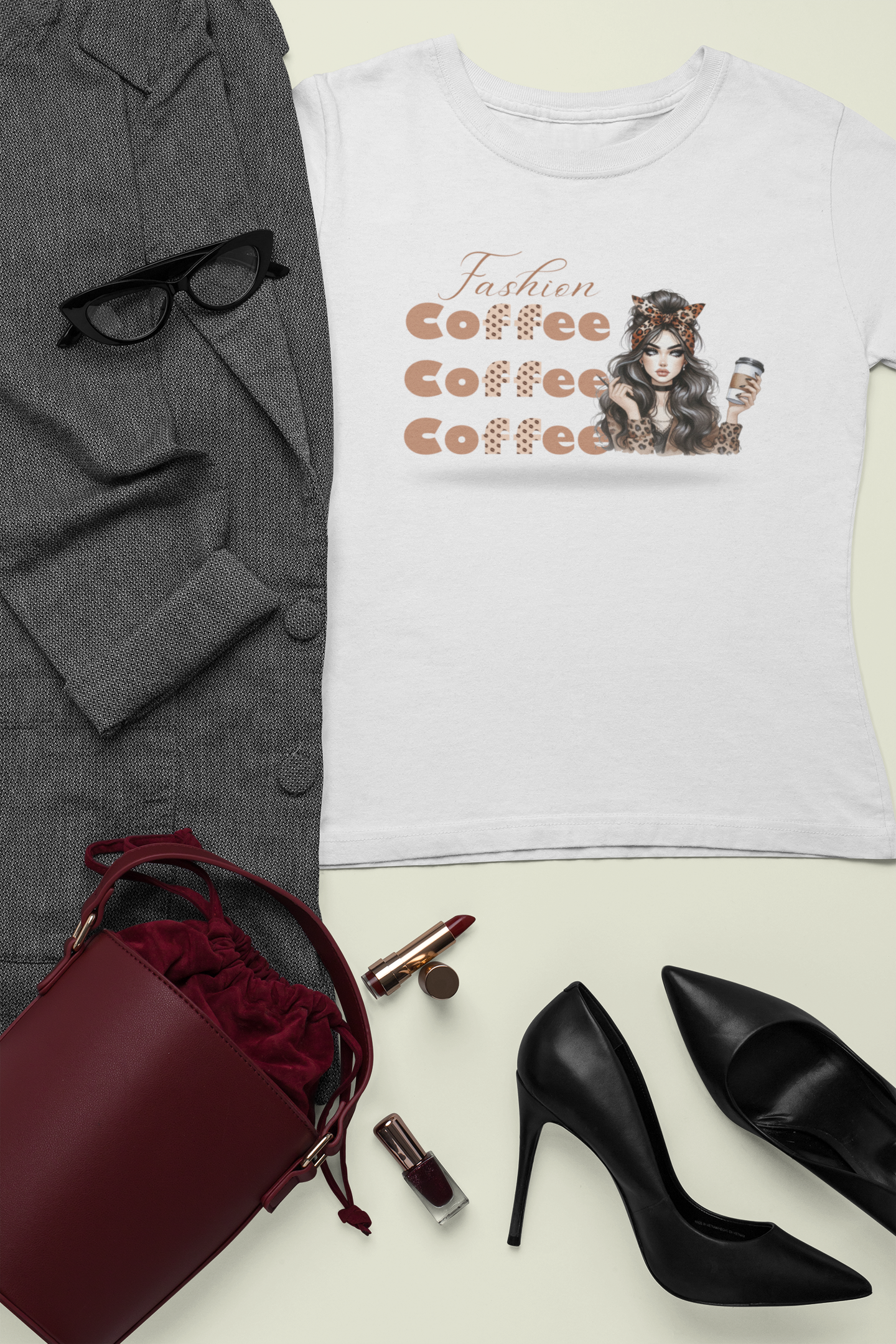 Fashion Girl Coffee T-Shirt”
