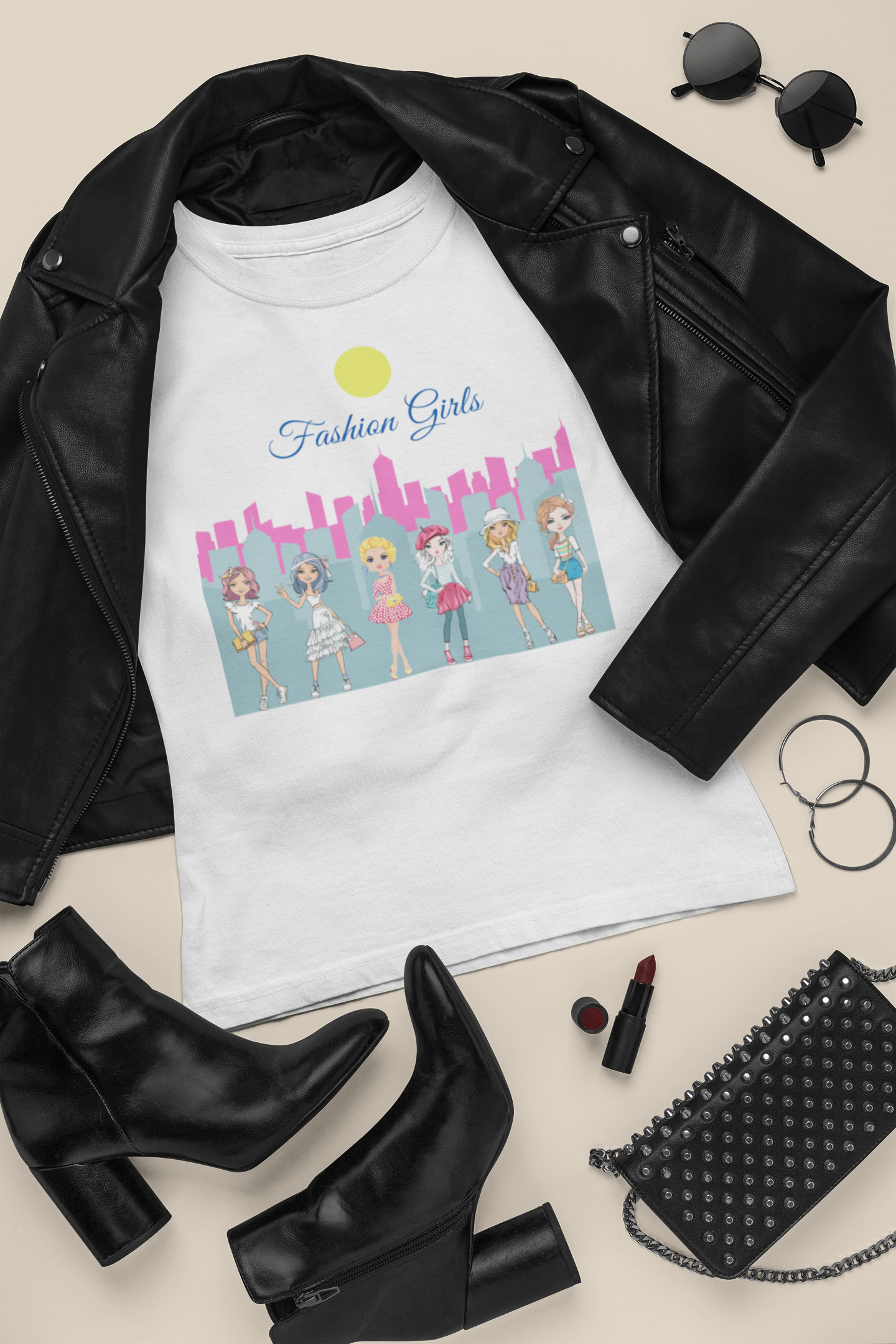 “City of fashion girls”  T-Shirt”