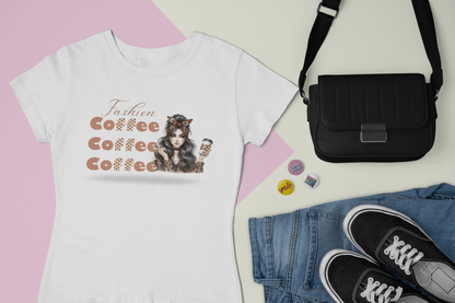 Fashion Girl Coffee T-Shirt”