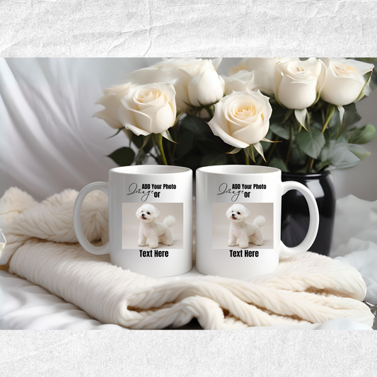 Customizable Colorful Mugs (11oz, 15oz)   Add Your Photo or Design / Multiple colors