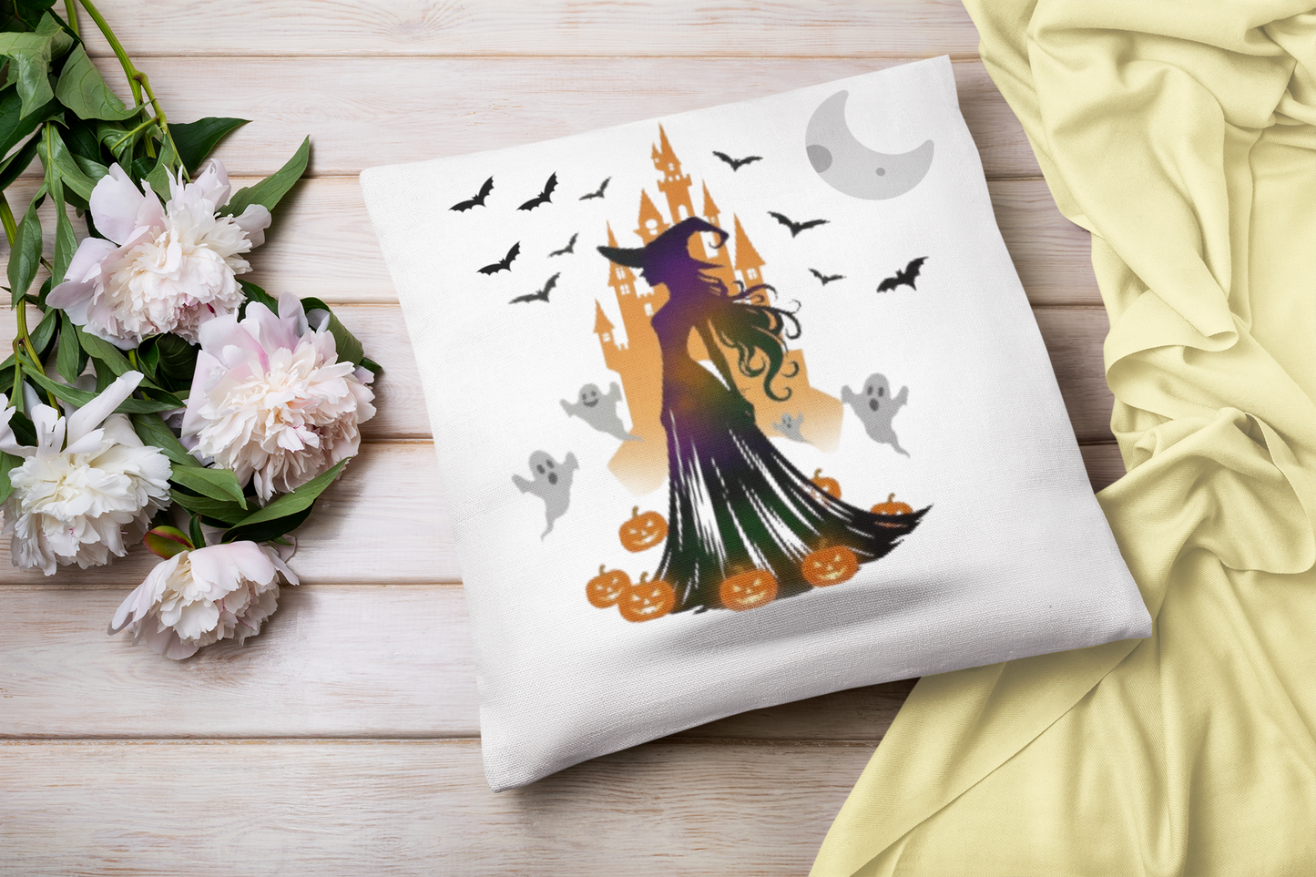 Flirty Witch Pillow Pillowcase