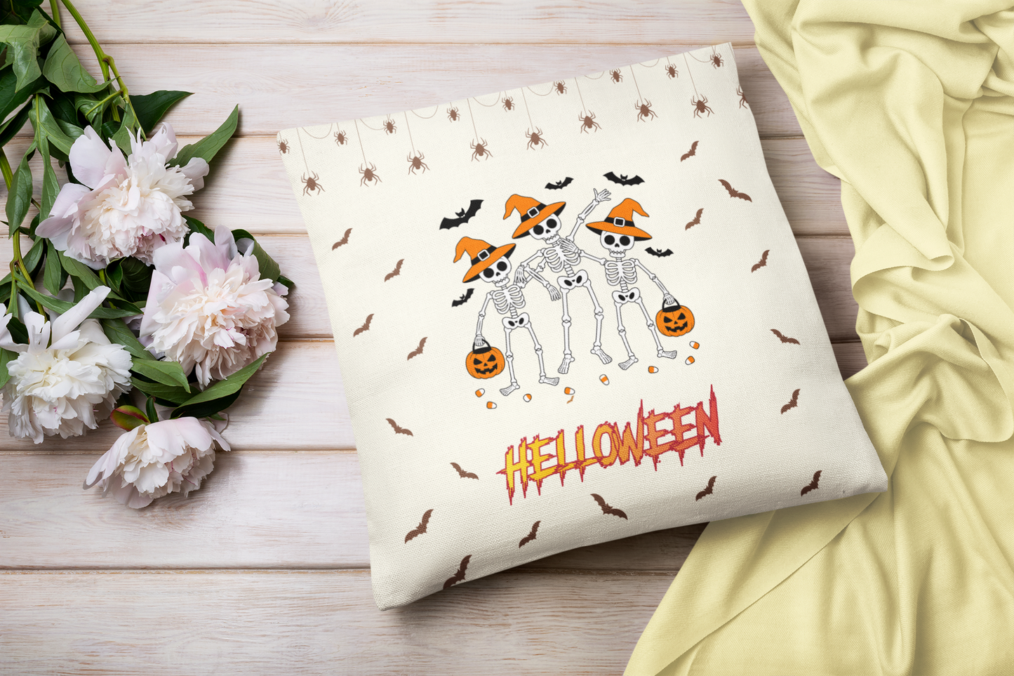 Helloween Cozy Ghost Decor Pillowcase