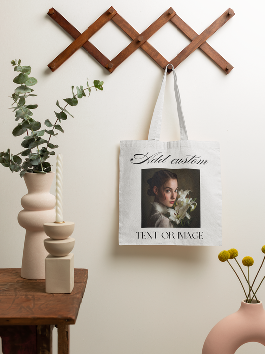 Customizable Tote Bag (AOP) – Add Your Photo or Design / Color White
