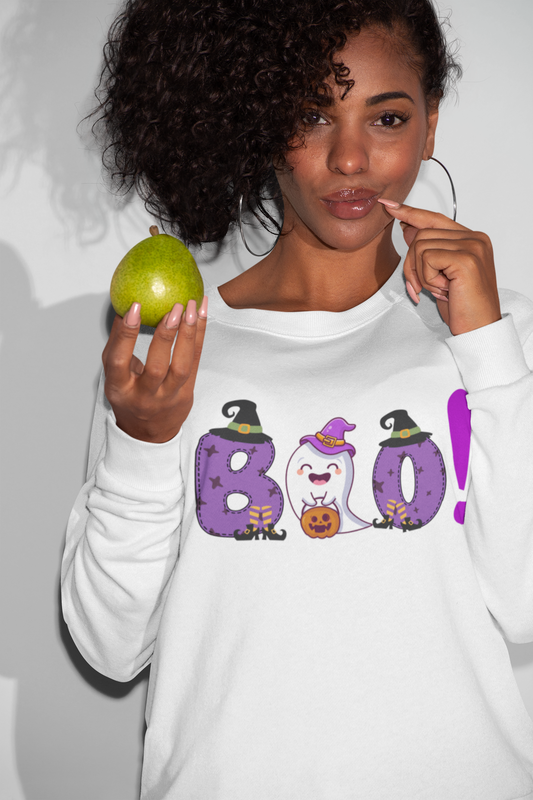 Little Boo Sweatshirt – Cute Ghost Halloween