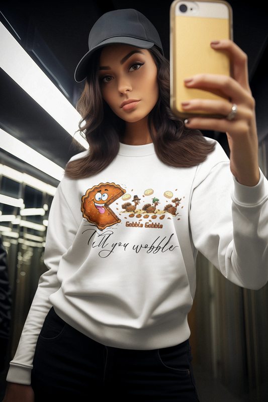 Thanksgiving Sweatshirt, Seasonal Sweatshirt, Gobble Gobble Sweatshirt.