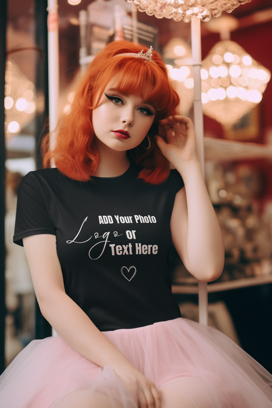 Customizable T-Shirt, Add Your Photo or Design /  Multiple colors
